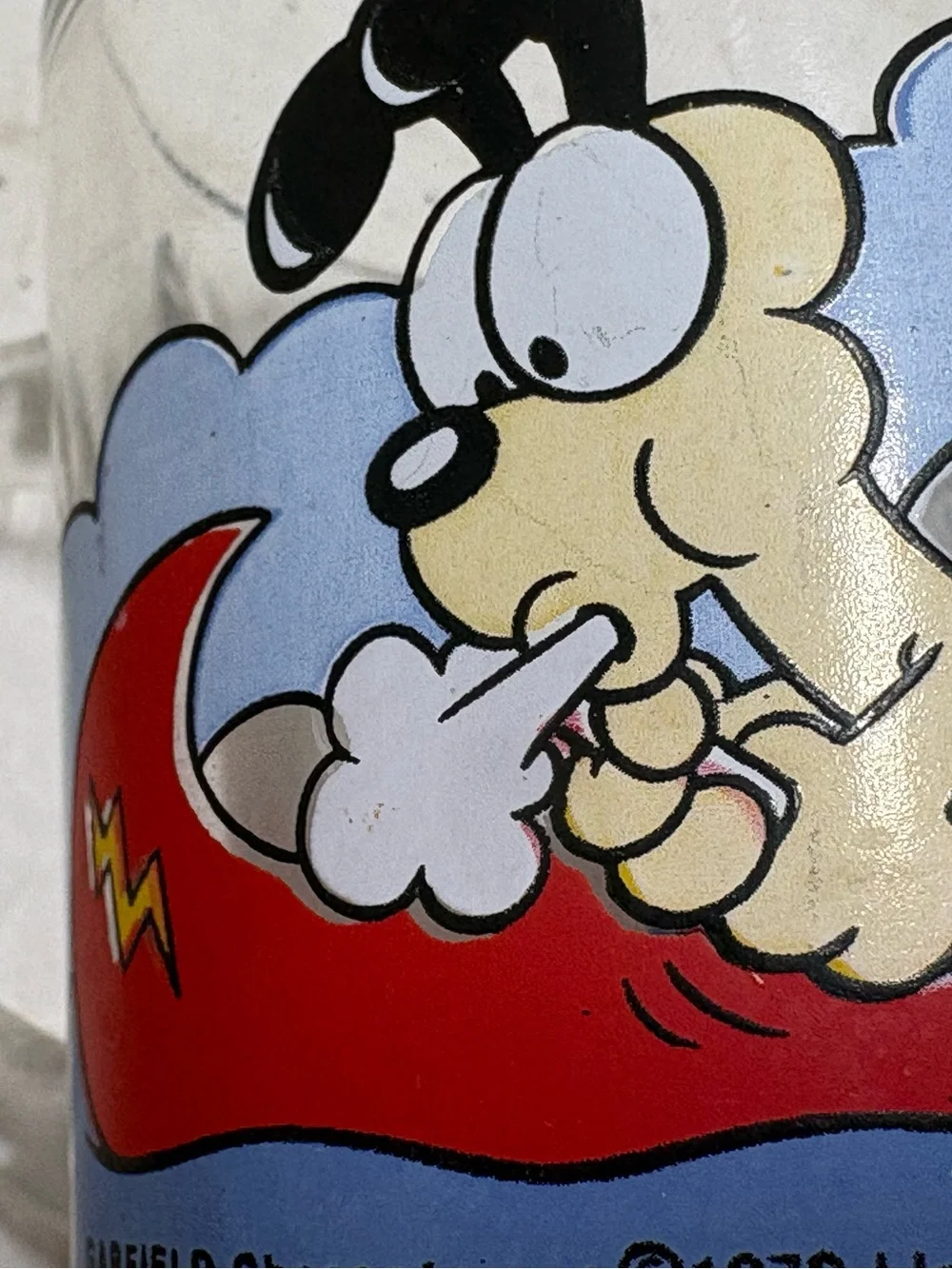 Vtg ‘78 McDonald’s Garfield the Cat Promotion Glass Mug Coffee Cup